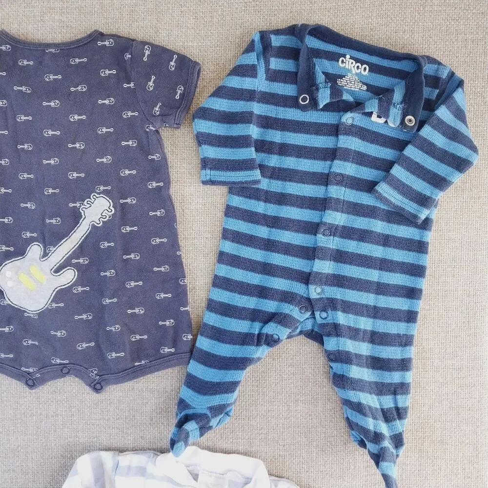 Baby Infant Boy Clothing Bundle Bodysuit Variety Of Colors 12 Pieces Newborn #10